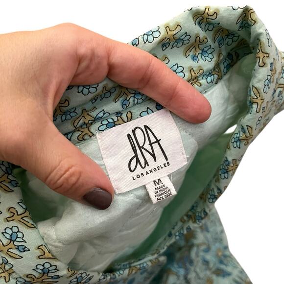 Anthropologie DRA Los Angeles Quilted Vest Medium Floral Cottagecore Prairie Zip - Picture 8 of 12